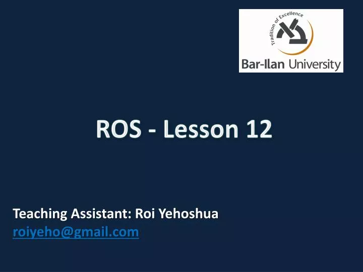 ros lesson 12