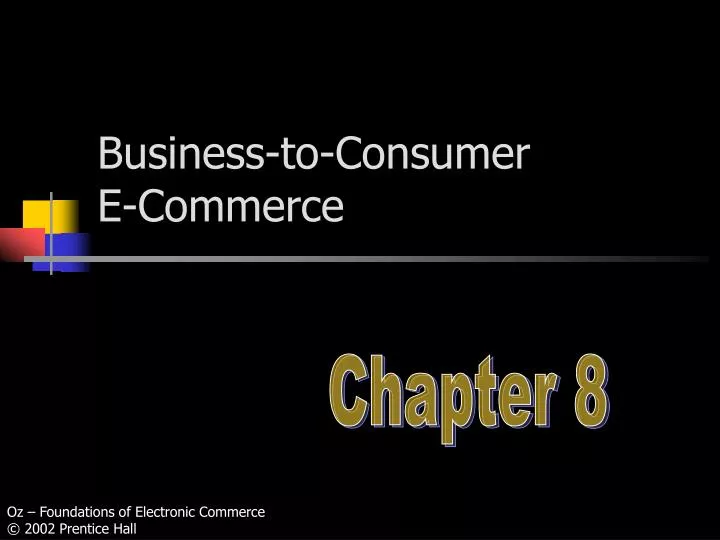 business to consumer e commerce
