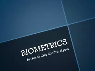 BIOMETRICS