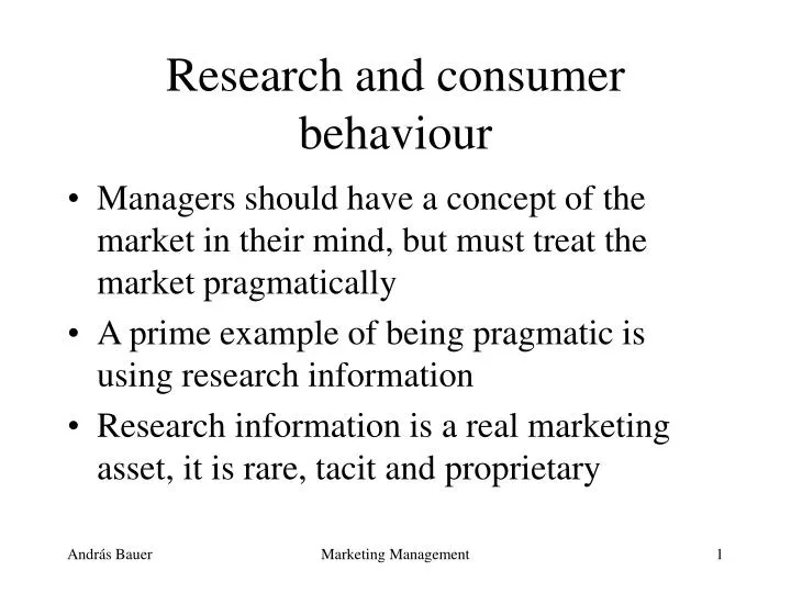 research topics consumer behaviour