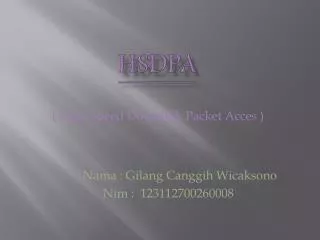hsdpa