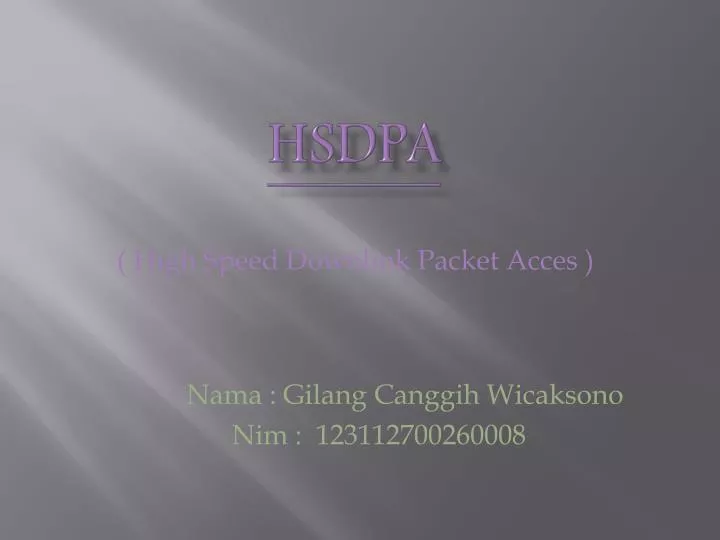 hsdpa