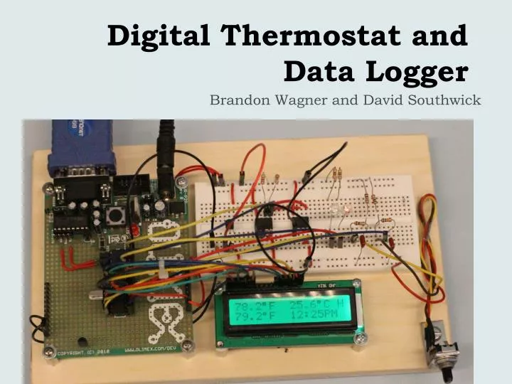 digital thermostat and data logger