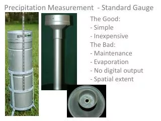 Precipitation Measurement - Standard Gauge