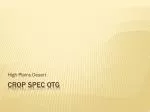 Crop Spec OTG - slide 1