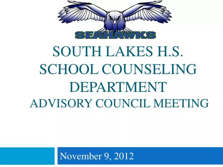 south lakes h s school counseling department advisory council meeting