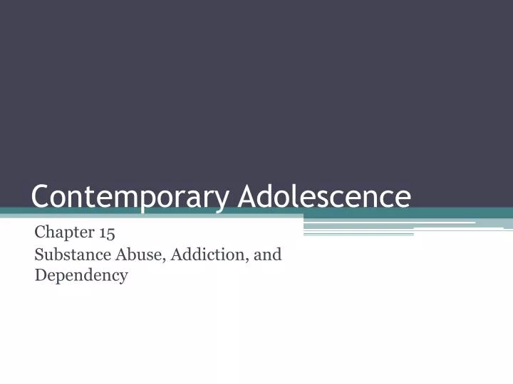 contemporary adolescence