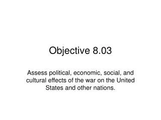 Objective 8.03