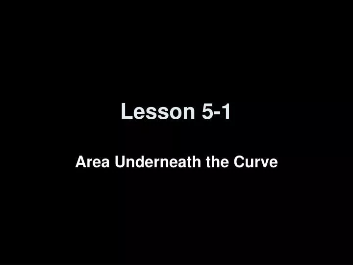 lesson 5 1