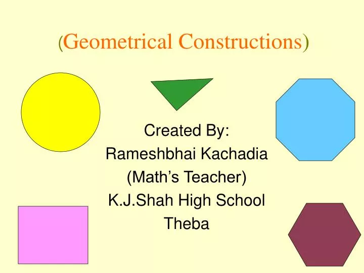 geometrical constructions