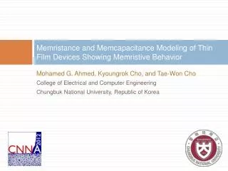 Memristance and Memcapacitance Modeling of Thin Film Devices Showing Memristive Behavior