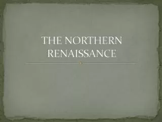 the northern renaissance