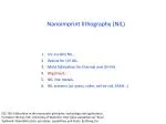 Nanoimprint lithography (NIL) - slide 1