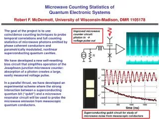 Microwave Counting Statistics of Quantum Electronic Systems