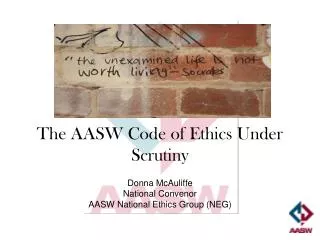 the aasw code of ethics under scrutiny