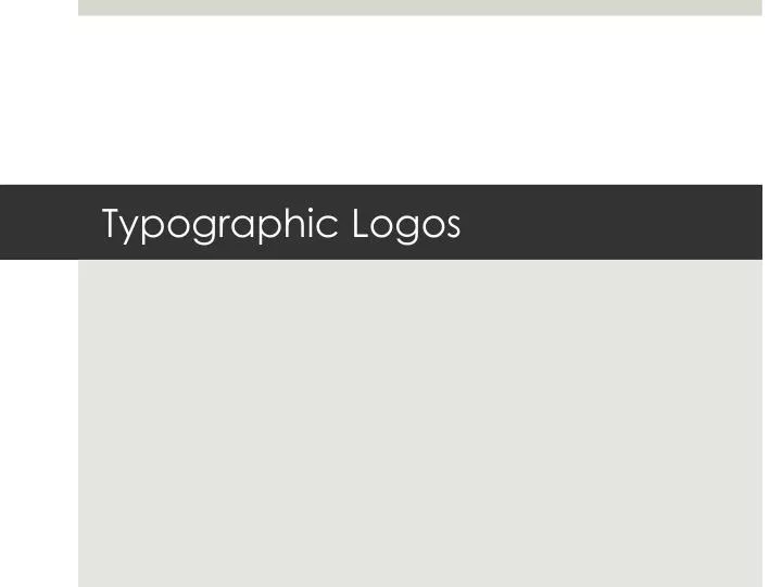 typographic logos
