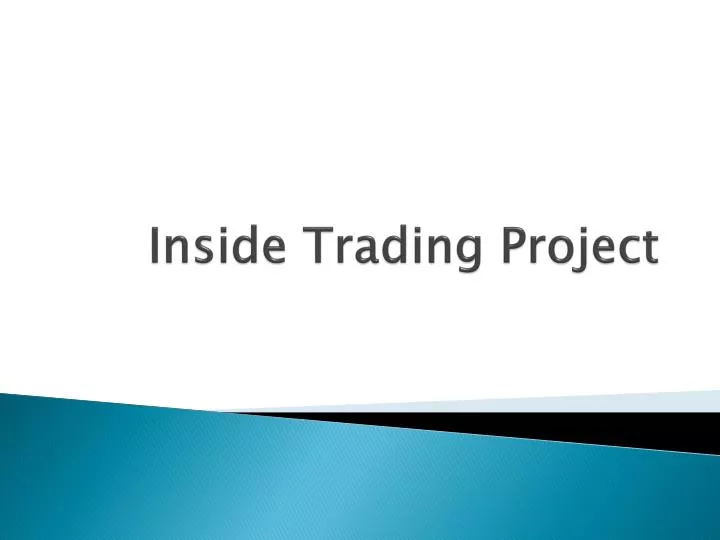 inside trading project