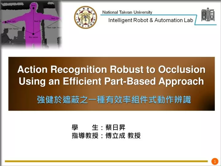 action recognition robust to occlusion u sing an efficient part based approach