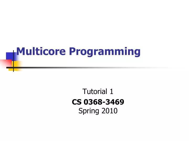 multicore programming