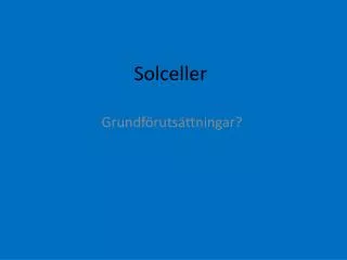 solceller