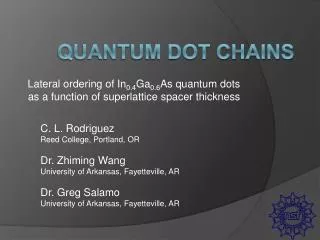 Quantum dot chains