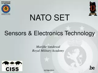 NATO SET Sensors &amp; Electronics Technology