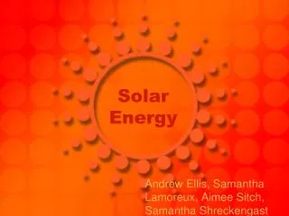 Solar Energy