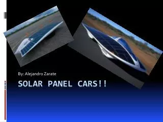 Solar panel cars!!