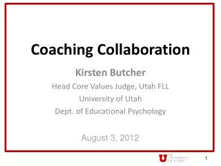 Coaching Collaboration