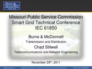 Missouri Public Service Commission Smart Grid Technical Conference IEC 61850