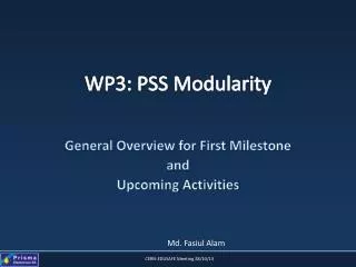 WP3: PSS Modularity