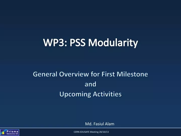 wp3 pss modularity