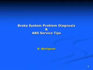 Brake System Problem Diagnosis &amp; ABS Service Tips