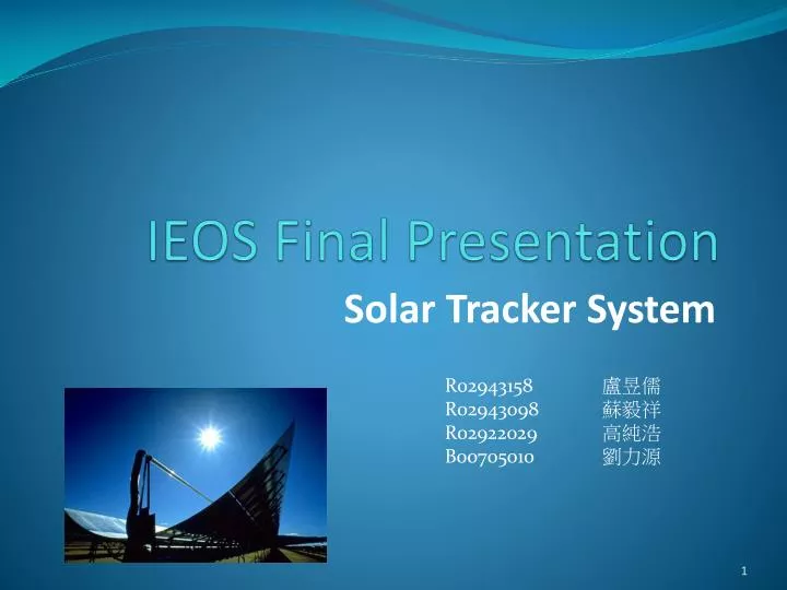 ieos final presentation