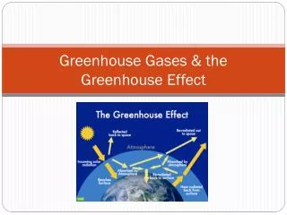 Greenhouse Gases &amp; the Greenhouse Effect