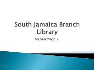 South Jamaica Branch Library