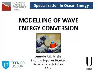 Specialization in Ocean Energy