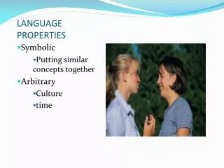 LANGUAGE PROPERTIES