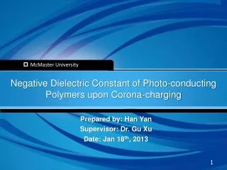 Negative Dielectric Constant of Photo-conducting Polymers upon Corona-charging
