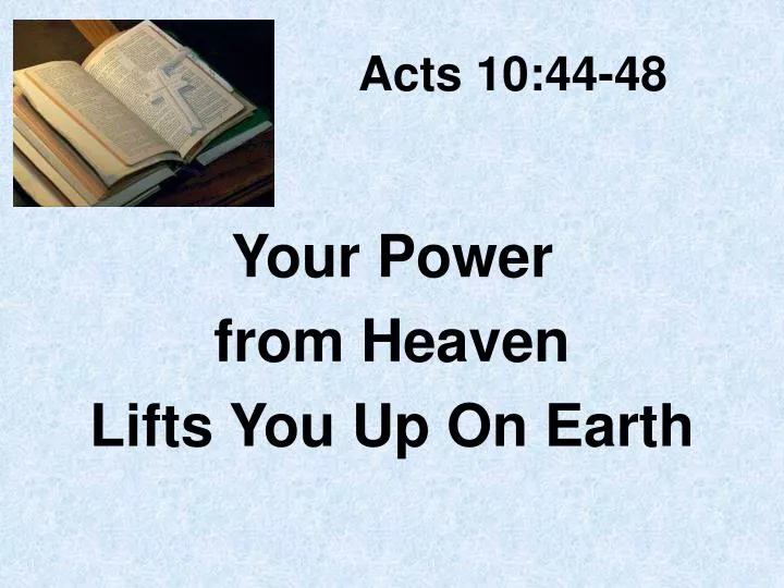 acts 10 44 48