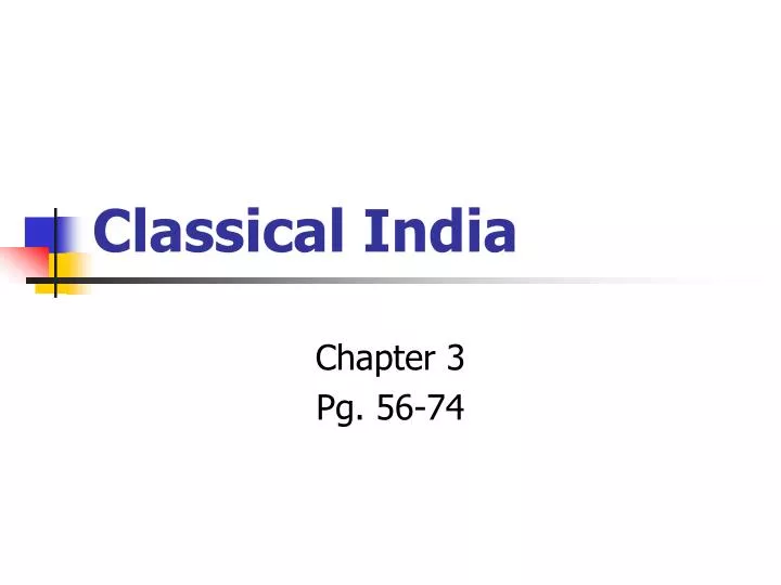 classical india