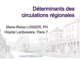 d terminants des circulations r gionales