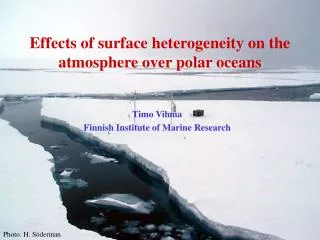 Effects of surface heterogeneity on the atmosphere over polar oceans