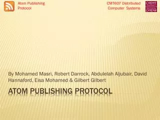 Atom publishing protocol