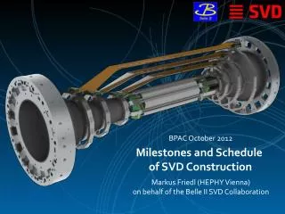 Milestones and Schedule of SVD Construction