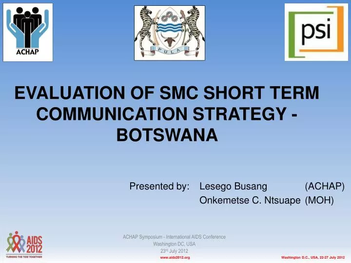 evaluation of smc short term communication strategy botswana