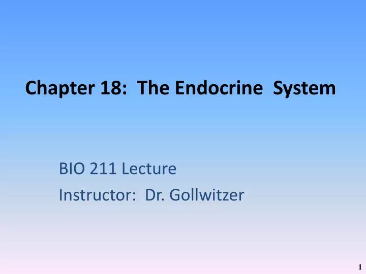 chapter 18 the endocrine system