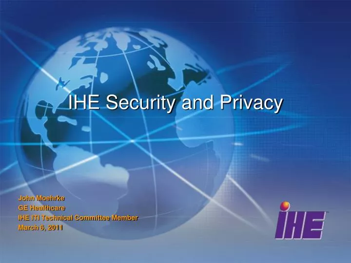 ihe security and privacy