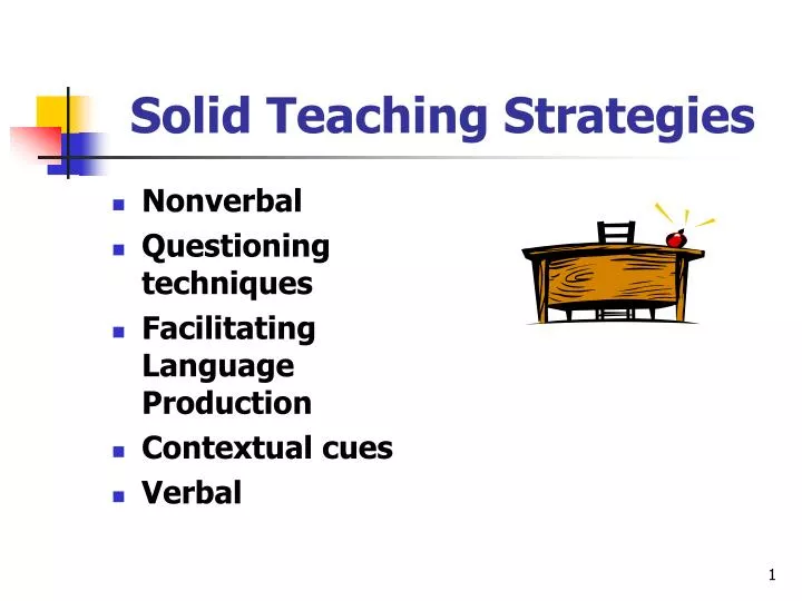 solid teaching strategies