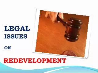 LEGAL ISSUES ON